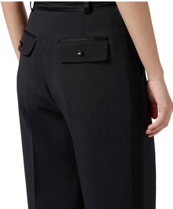 25FW 엘리자베타프랜치 스트레이트 팬츠 PA12656E2110 BLACK - ELISABETTA FRANCHI