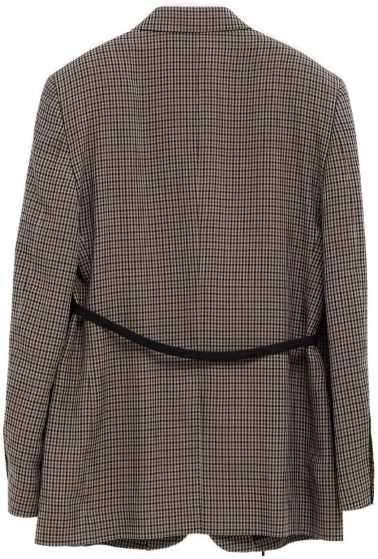 26SS 발렌시아가 랩 테일러드 재킷 857365TTO382866 BROWN - BALENCIAGA