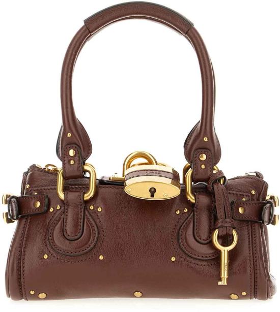 26SS 끌로에 스몰 그레인드 레더 패딩턴 백 CH26SS805P7527M PURPLE