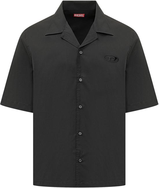 26SS 디젤 반팔 셔츠 A204730GSBH9XX BLACK