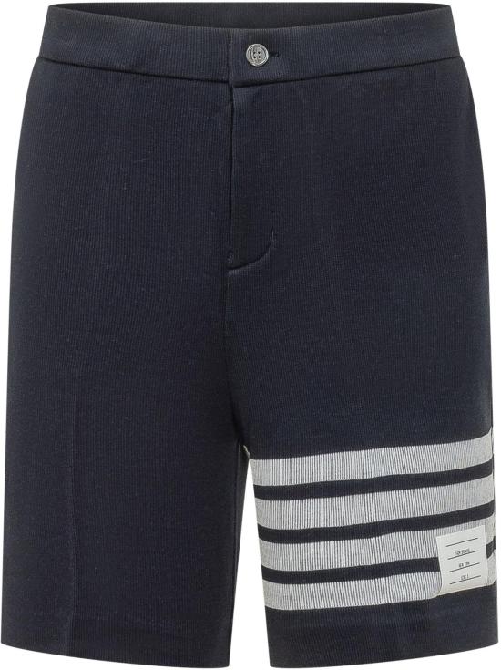 26SS 톰브라운 더블 페이스 니트 4바 버뮤다 쇼츠 MJQ242A07545415 NAVY