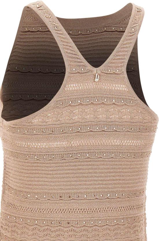 26SS 리우조 민소매 티셔츠 CA6238MA06SA4389 BEIGE - LIU JO