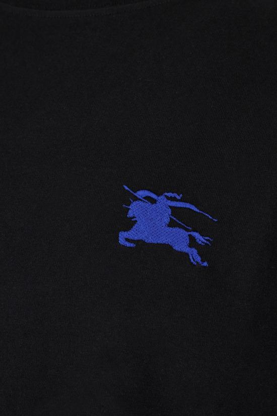 26SS 버버리 EKD 자수 코튼 티셔츠 8121702A1189 BLACK - BURBERRY