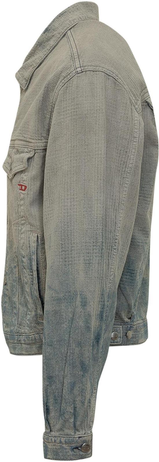 26SS 디젤 프린스 오브 웨일 자카드 데님 트러커 자켓 A2168009N9301 GREY - DIESEL