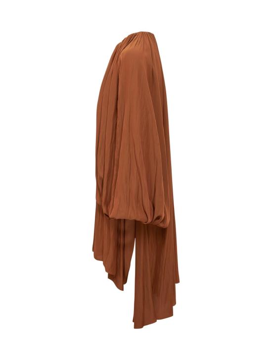 25FW 랑방 미디 원피스 RWTO00014778H25657 BROWN - LANVIN