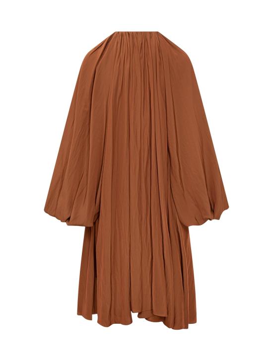 25FW 랑방 미디 원피스 RWTO00014778H25657 BROWN - LANVIN