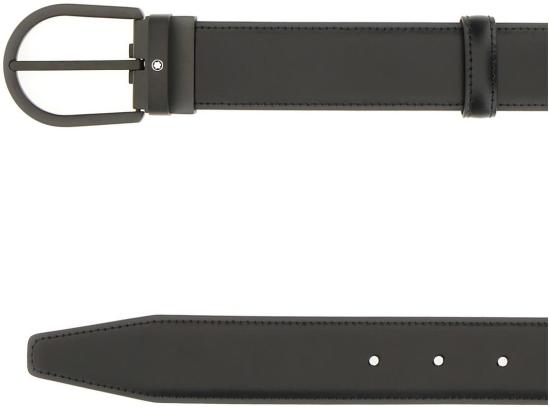 25SS 몽블랑 가죽 벨트 199650BLACK - MONTBLANC