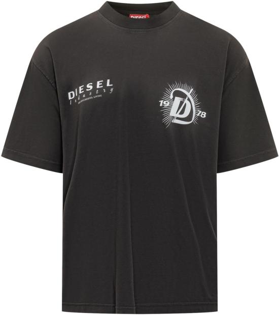 26SS 디젤 반팔 티셔츠 A225050WICU900 DONKERGREY