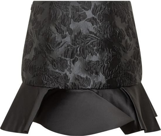 26SS 가니 새틴 클로크 미니 스커트 A1090086099 DONKERGREY - GANNI