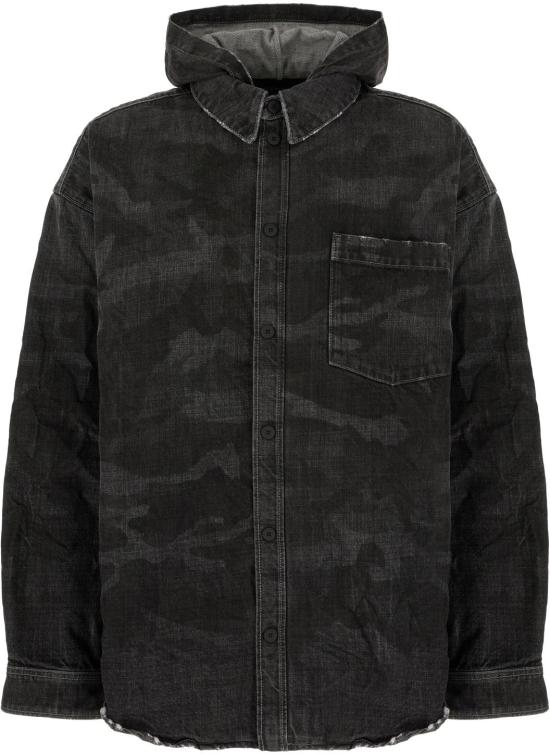 26SS 발렌시아가 코트 857178TTWA64864 BLACK