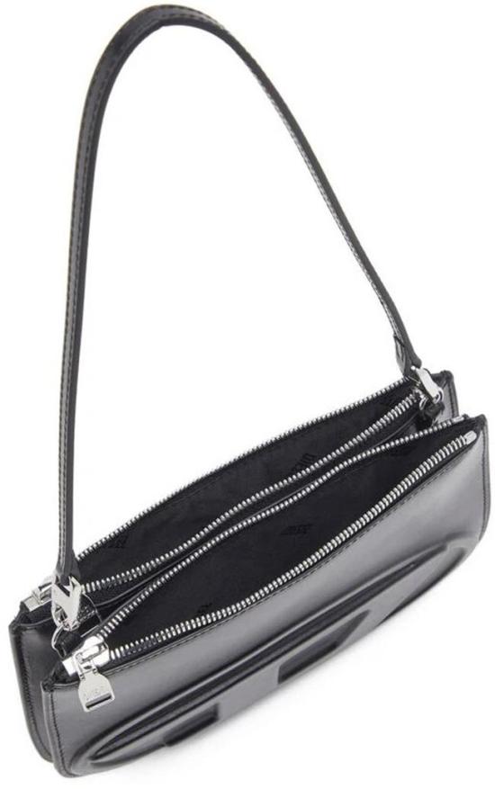 25FW 디젤 1DR 트윈-더블-파우치 프린티드 레더 숄더백 X10330PR818T8013 BLACK - DIESEL