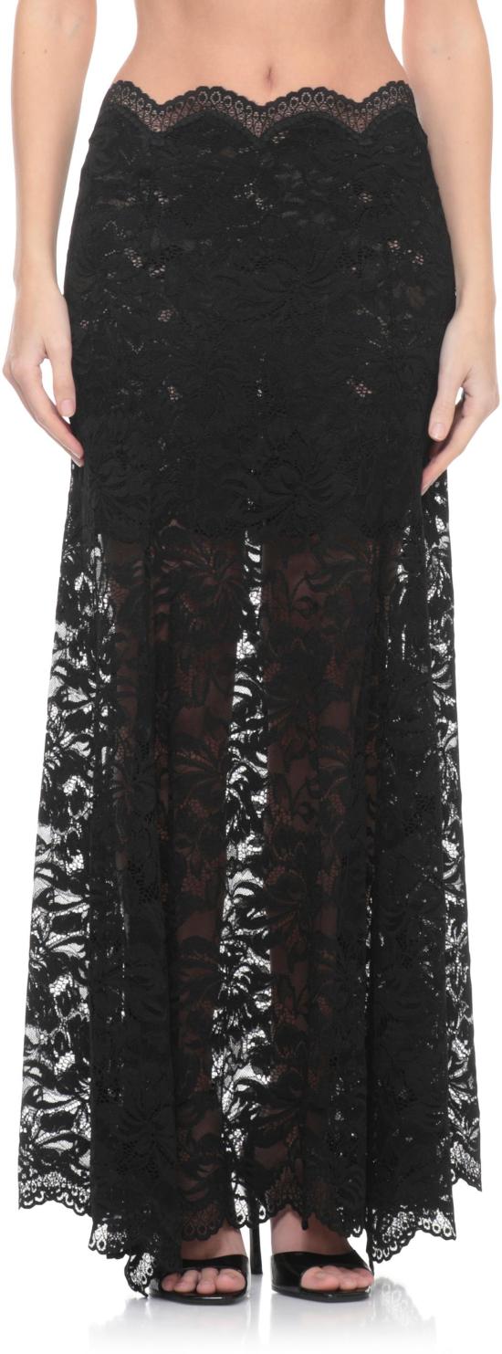 26SS 파코라반 롱 스커트 26PJJU131PA0170P001 BLACK - PACO RABANNE