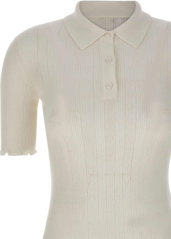 26SS 빅토리아 베컴 폴로 티셔츠 1226KTP007273AWHITE - VICTORIA BECKHAM