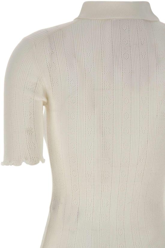 26SS 빅토리아 베컴 폴로 티셔츠 1226KTP007273AWHITE - VICTORIA BECKHAM