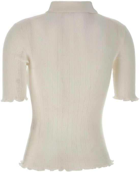 26SS 빅토리아 베컴 폴로 티셔츠 1226KTP007273AWHITE - VICTORIA BECKHAM