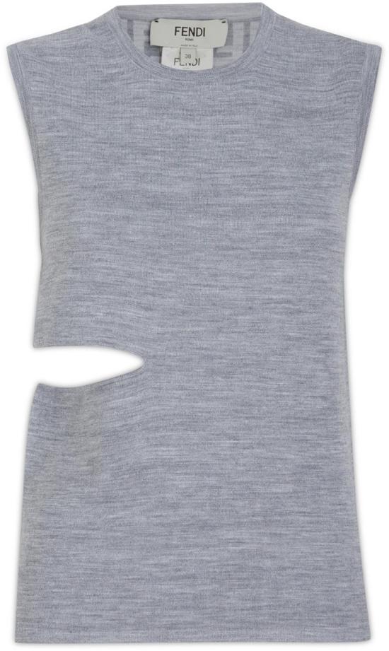  펜디 민소매 티셔츠 FZX967ANERF0TAZ DIVERS