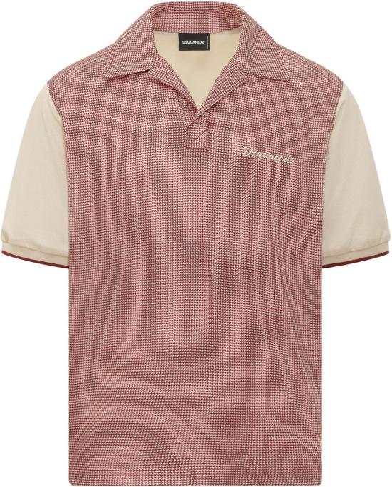 26SS 디스퀘어드2 폴로 티셔츠 S74DM1023D35460001F MAROON