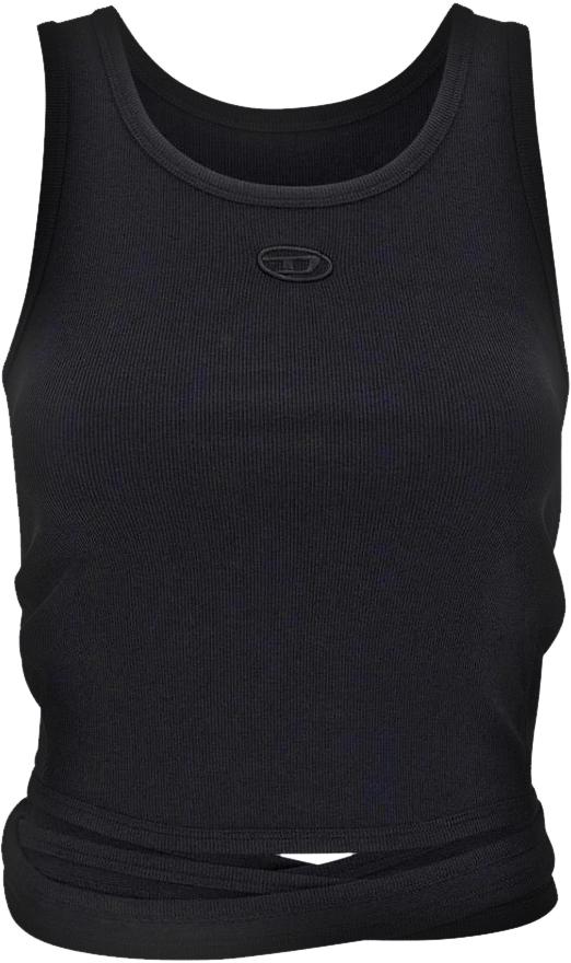 26SS 디젤 wrap-around design 크롭탑 A210190EJAI9XX BLACK