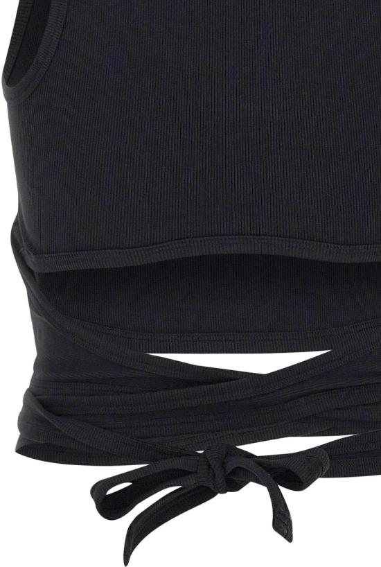 26SS 디젤 wrap-around design 크롭탑 A210190EJAI9XX BLACK - DIESEL