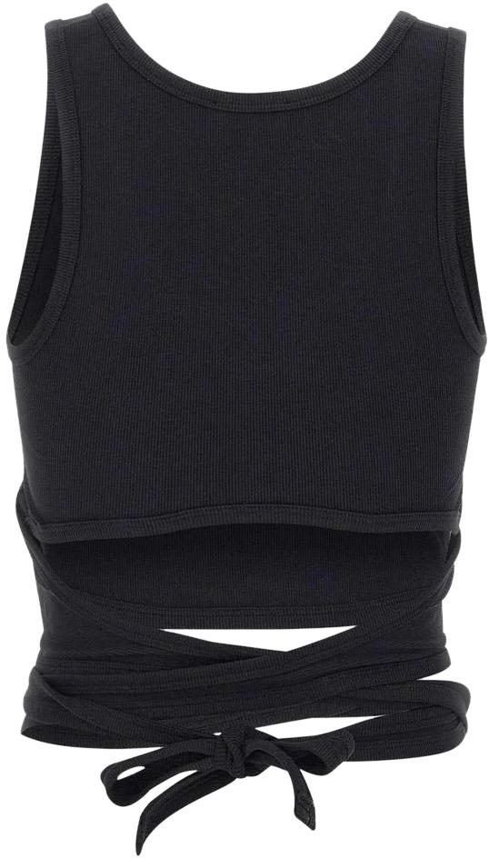 26SS 디젤 T-앙키 테일 S1 크롭 탑 A210190EJAI9XX BLACK - DIESEL