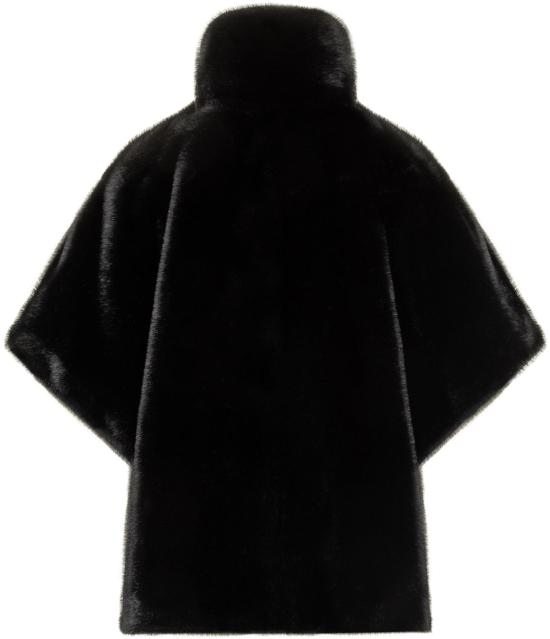 25FW 핑코 페이크 퍼 케이프 103837A2PIZ99 BLACK - PINKO