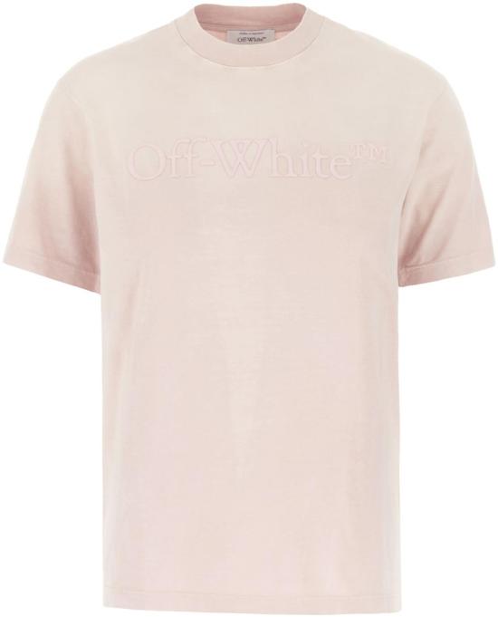  오프화이트 반팔 티셔츠 OWAA049S24JER0013636 PINK