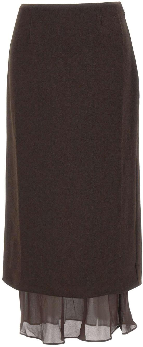 26SS 로테이트 롱 스커트 1152881667 BROWN