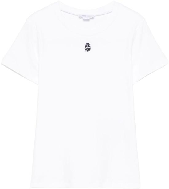 25SS 알렉산더 맥퀸 반팔 티셔츠 819193QLAEH9000 WHITE