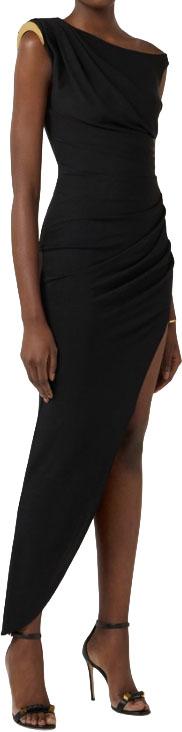 26SS 엘리자베타프랜치 롱 원피스 8053686734358 BLACK - ELISABETTA FRANCHI