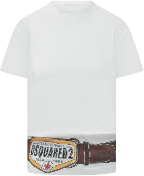 26SS 디스퀘어드2 반팔 티셔츠 S73GC0301D20033100 WHITE