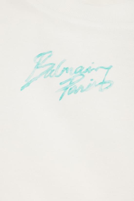 26SS 발망 탑 GF1EE005BD40GXF WHITE - BALMAIN