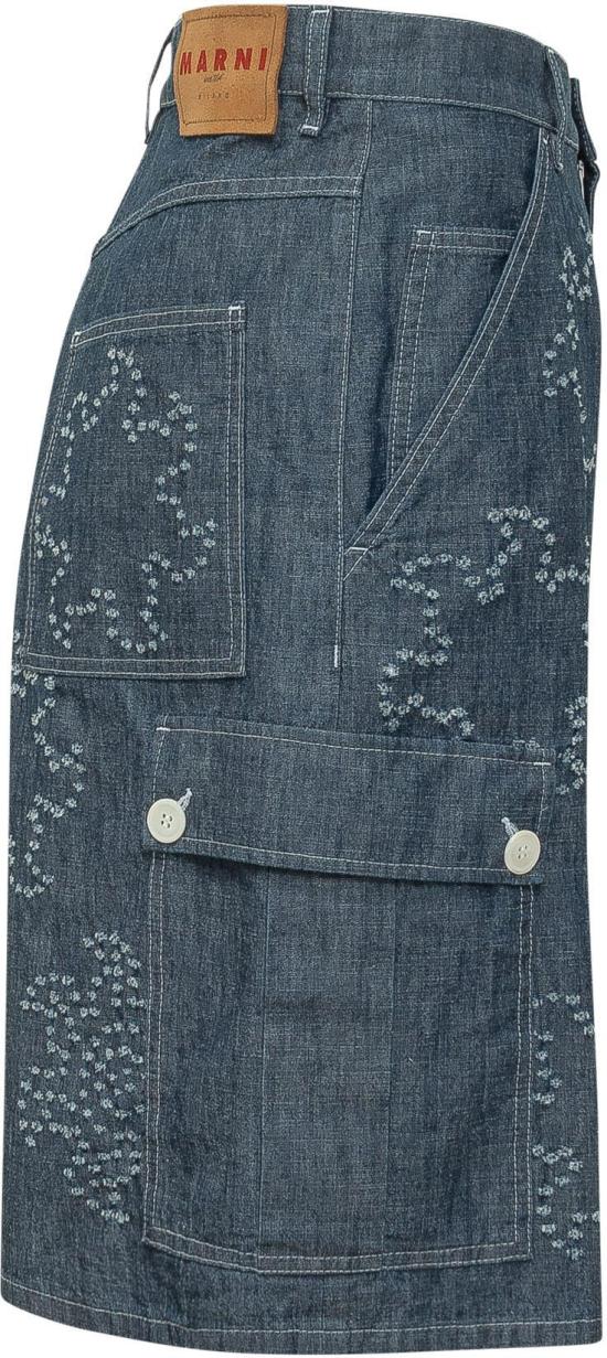 26SS 마르니 숏팬츠 PUJU0125S4USCY72PCB74 BLUE - MARNI