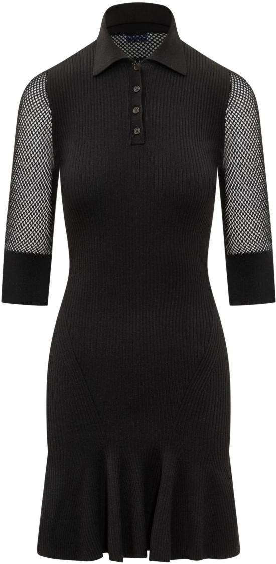  오프화이트 숏 원피스 OWHI116S24KNI0011010 BLACK