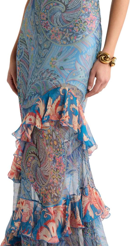 26SS 에트로 롱 원피스 WRHA062499SA1Q7X0887 BLUE - ETRO