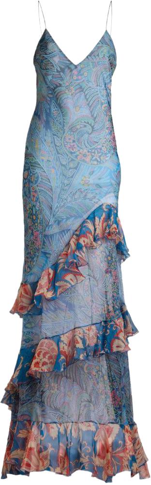 26SS 에트로 롱 원피스 WRHA062499SA1Q7X0887 BLUE - ETRO