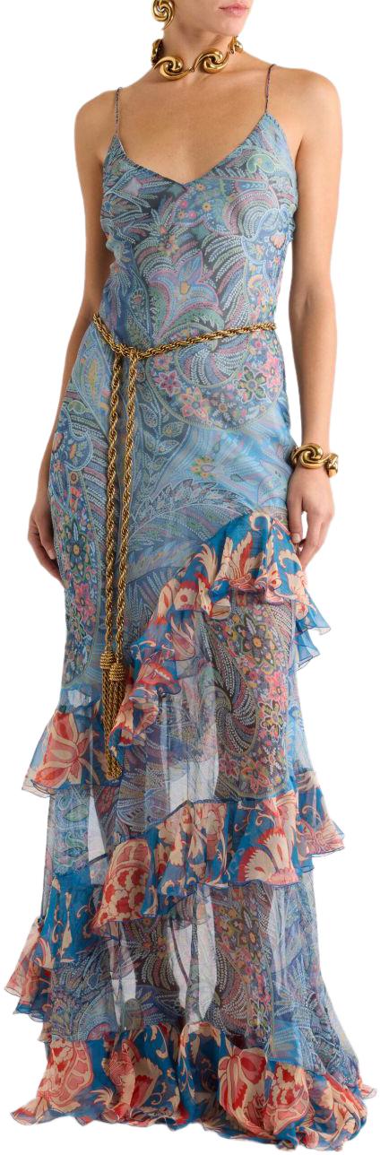 26SS 에트로 롱 원피스 WRHA062499SA1Q7X0887 BLUE