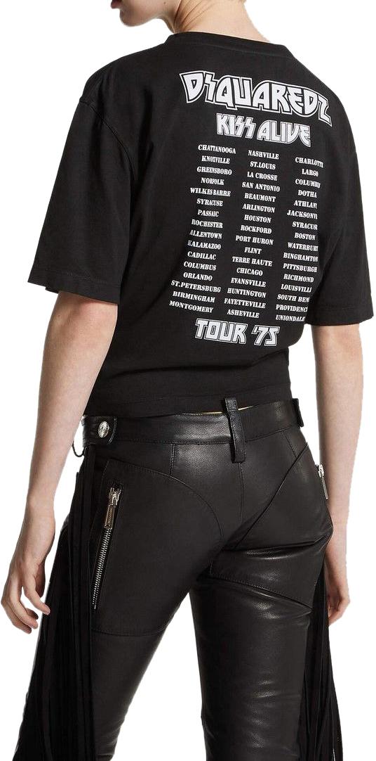 25FW 디스퀘어드2 반팔 티셔츠 S72GD0611D20035900 BLACK - DSQUARED2