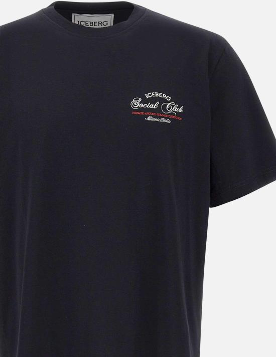 26SS 아이스 비 아이스버그 반팔 티셔츠 F02063259000 BLACK - ICE B ICEBERG