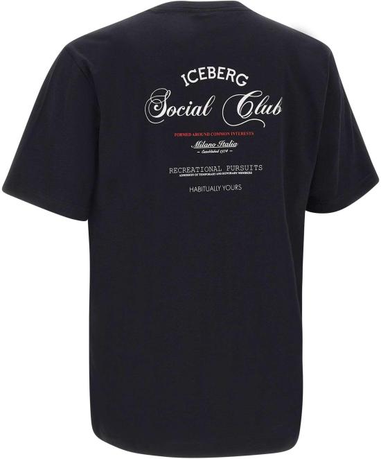 26SS 아이스 비 아이스버그 반팔 티셔츠 F02063259000 BLACK - ICE B ICEBERG