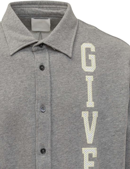  지방시 반팔 셔츠 BM611J1YGT055 GREY - GIVENCHY