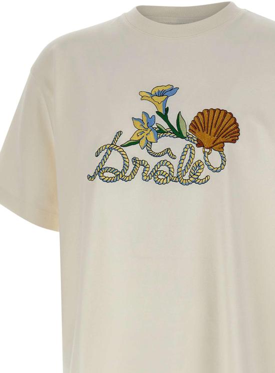 26SS 드롤드무슈 반팔 티셔츠 TS303CO248OW WHITE - DROLE DE MONSIEUR