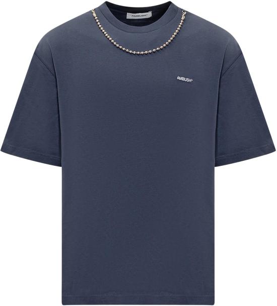  엠부시 반팔 티셔츠 BMAA001F24JER0014501 NAVY