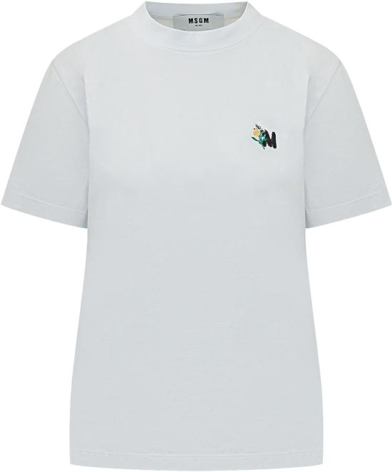 26SS 엠에스지엠 반팔 티셔츠 4041MDM127D26700201 WHITE