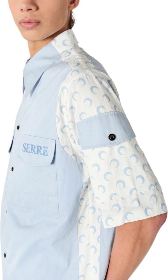 26SS 마린세르 반팔 셔츠 MSI074ARWOV0058WH12 LICHTBLUE - MARINE SERRE