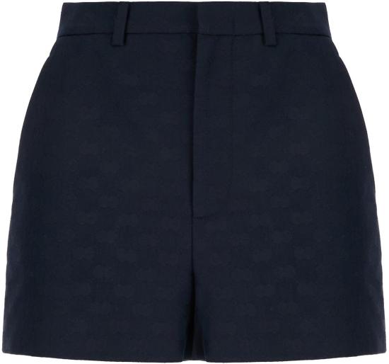 26SS 구찌 GG 코튼 개버딘 쇼츠 859655ZAQXT4474 BLUE