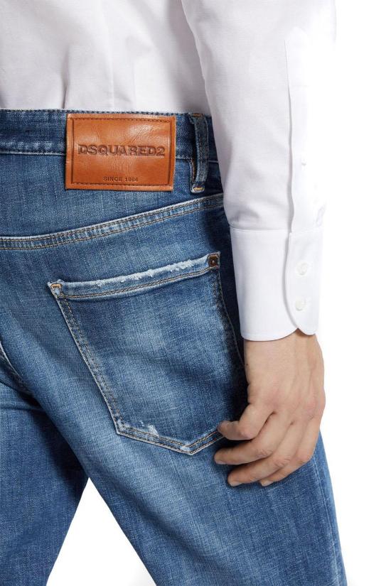 25FW 디스퀘어드2 데님 팬츠 S74LB1728S30872470 BLUE - DSQUARED2