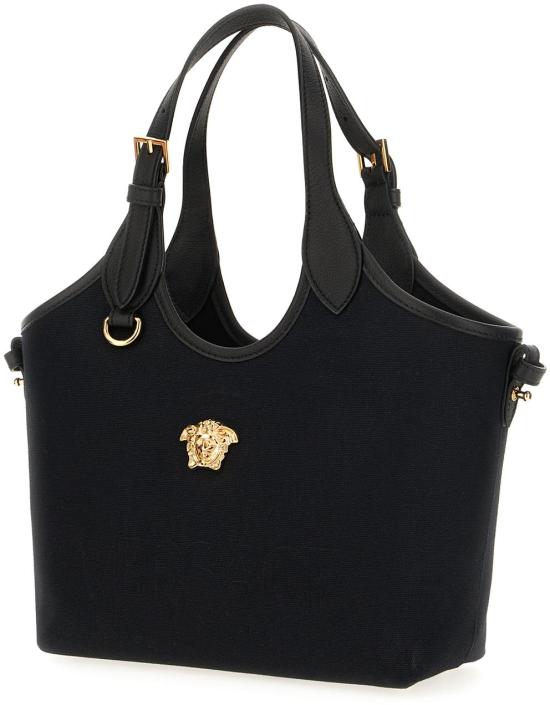 26SS 베르사체 라 메두사 캔버스 미니 토트백 10225851A030951B00V BLACK - VERSACE