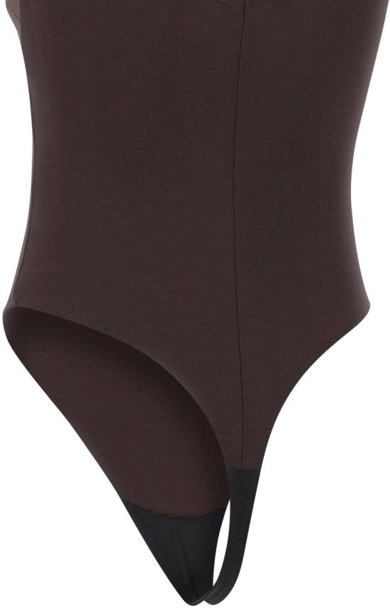 26SS 엘리자베타프랜치 바디수트 티셔츠 BO03462E2EV9 BROWN - ELISABETTA FRANCHI