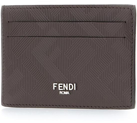 25FW 펜디 쉐도우 슬림 카드 홀더 7M0371AJF4F0H3A BROWN - FENDI