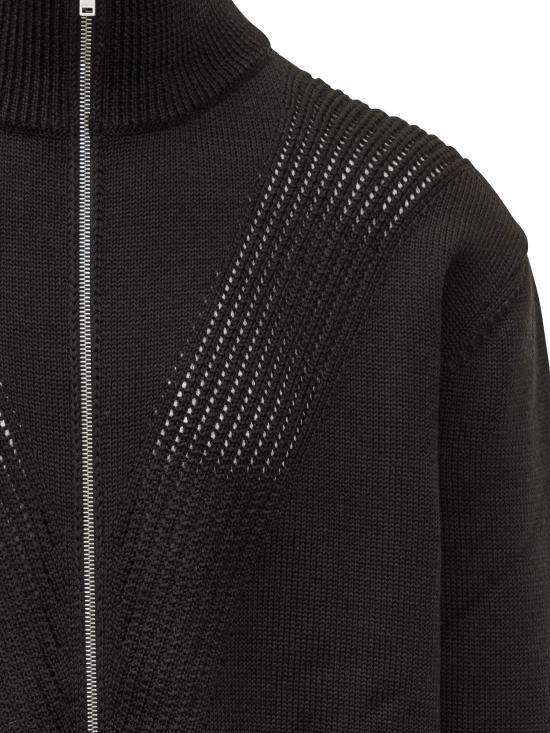 25FW 질샌더 집업 니트 J22HP0039J14775001 BLACK - JIL SANDER